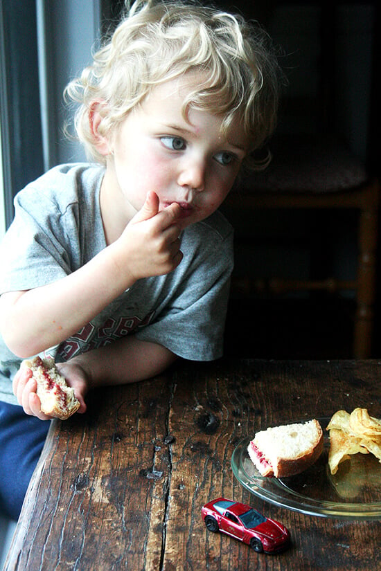 graham eating lunch