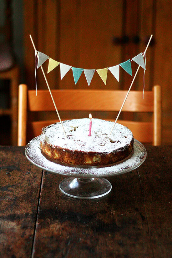 rhubarb birthday cake