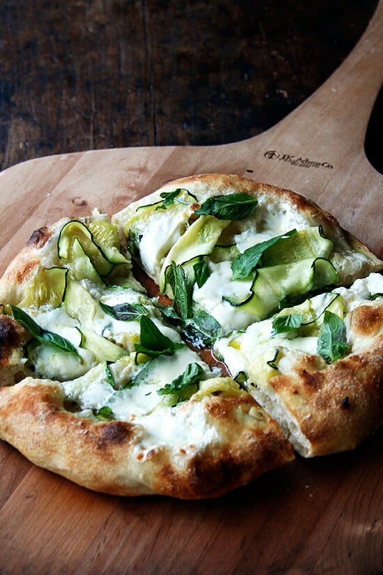 The Zucchini Anchovy Pizza - Alexandra's Kitchen