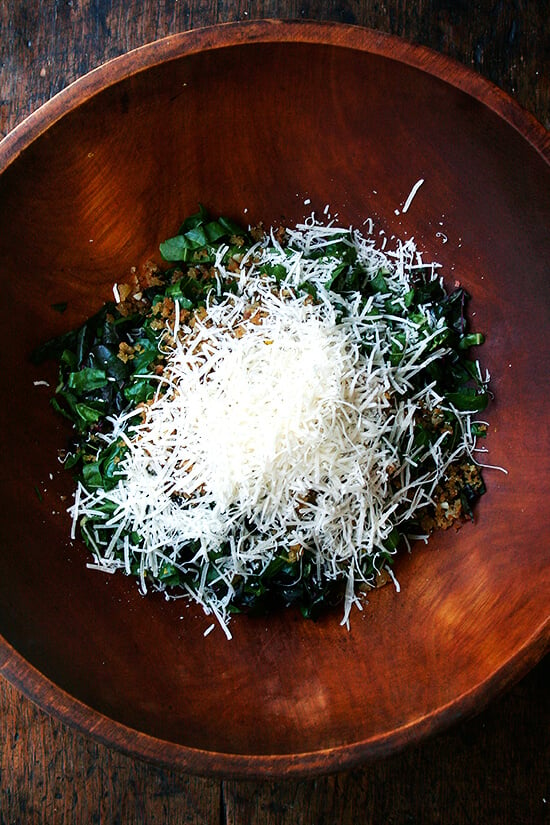 Swiss Chard Salad with Parmesan & Bread Crumbs | Alexandra's Kitchen