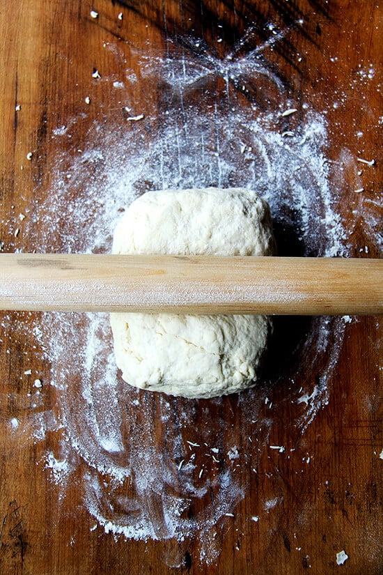 rolling the dough