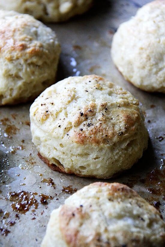 I always forget how easy butter milk biscuits are — one bowl wonders, ready in a snap! With soup and stew season upon us, this biscuit recipe, with maple and sea salt, is a good one to have on hand. // alexandracooks.com