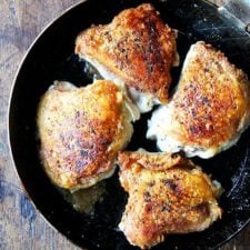 Crispy Chicken Thighs with Preserved Lemon