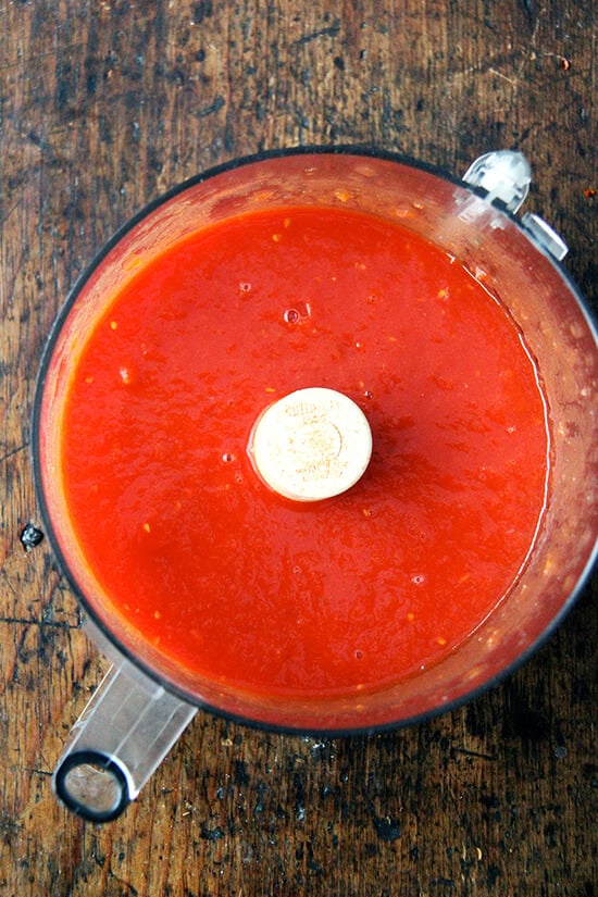 pureed tomatoes