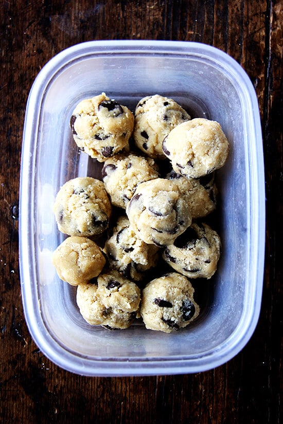 chocolate chip cookie dough balls