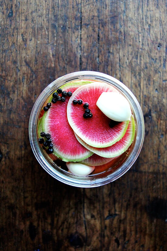 Pickled Watermelon Radishes