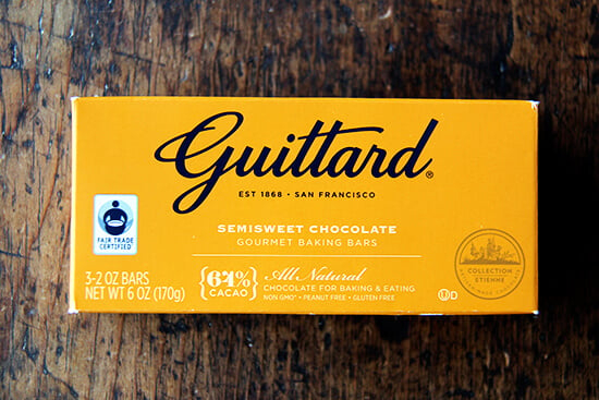 A bar of Guittard chocolate.