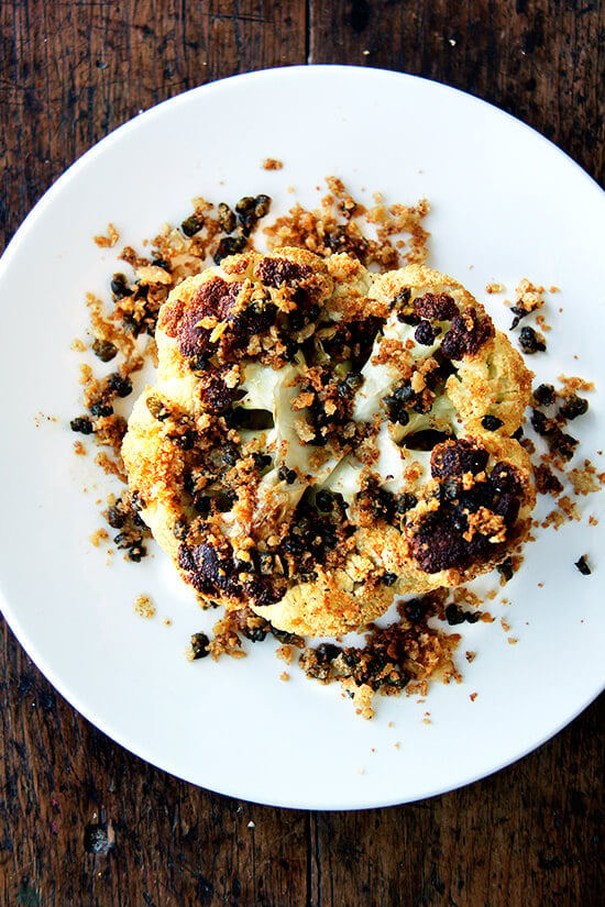 whole roasted cauliflower