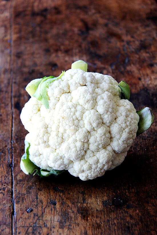 head of cauliflower