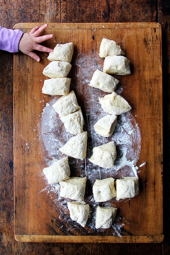 dividing dough