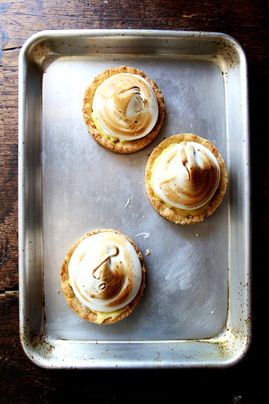 swiss meringue tarts