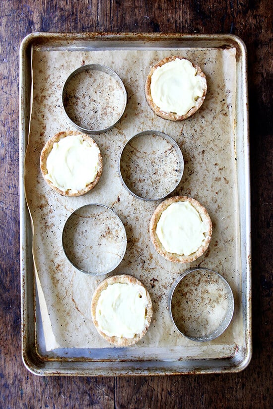 filled lemon tarts