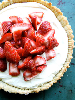 I have made this strawberry mascarpone tart several times with a lemony, sweetened mascarpone topped with fresh berries. This is the only pastry crust I will make all summer long in my hot kitchen, on my unforgiving countertops, with my warm, clammy hands. Sayonara rolling pin, see you in the fall. // alexandracooks.com