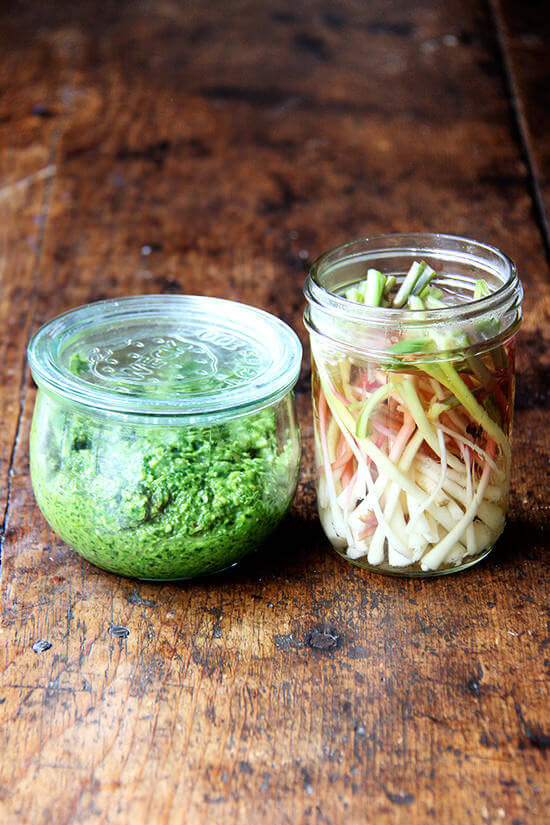 ramp pesto, pickled ramps