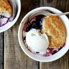 Lemon Blueberry Cobbler