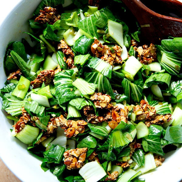 Raw bok choy salad.