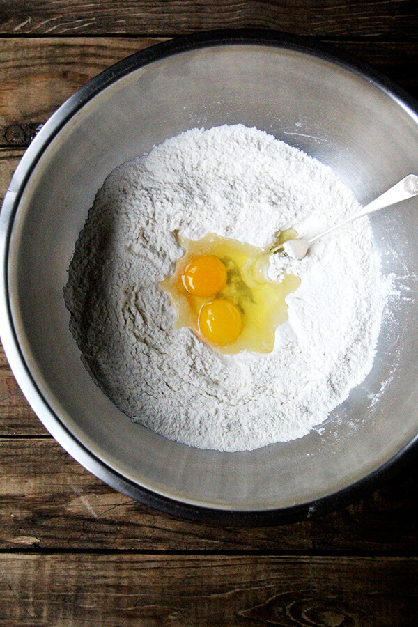 eggs in dry ingredients