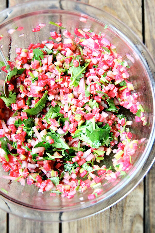 watermelon radish salsa