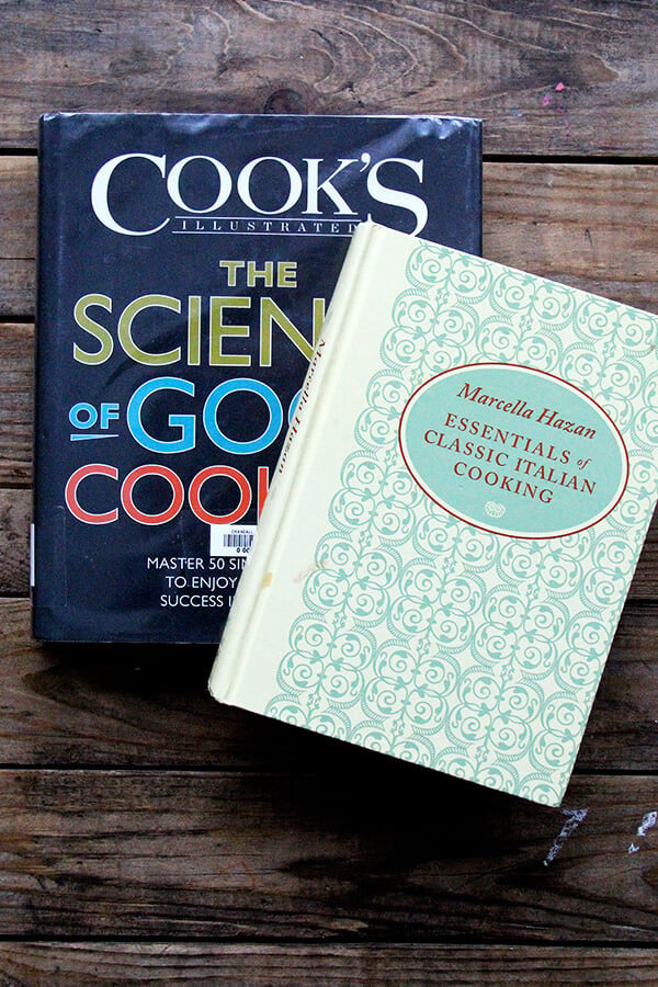 two cookbooks on a table