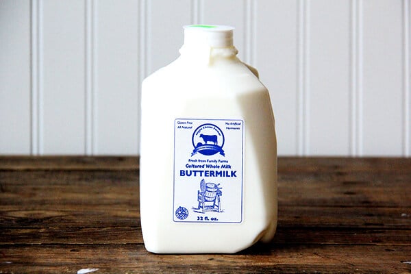 A quart of Argyle cheese farmer buttermilk. 