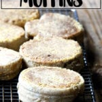 Just-baked English muffins.