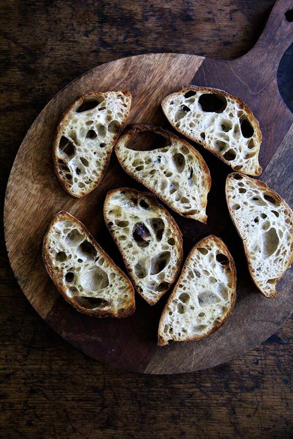 Broiled Berkshire Mountain Bakery ciabatta