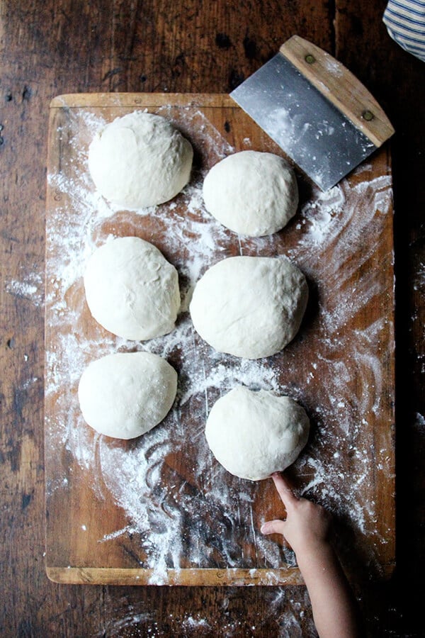 dividing the dough