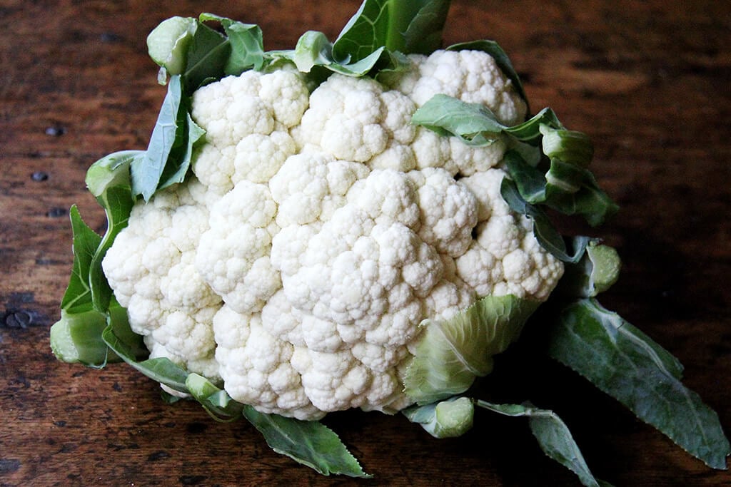 A head of cauliflower.