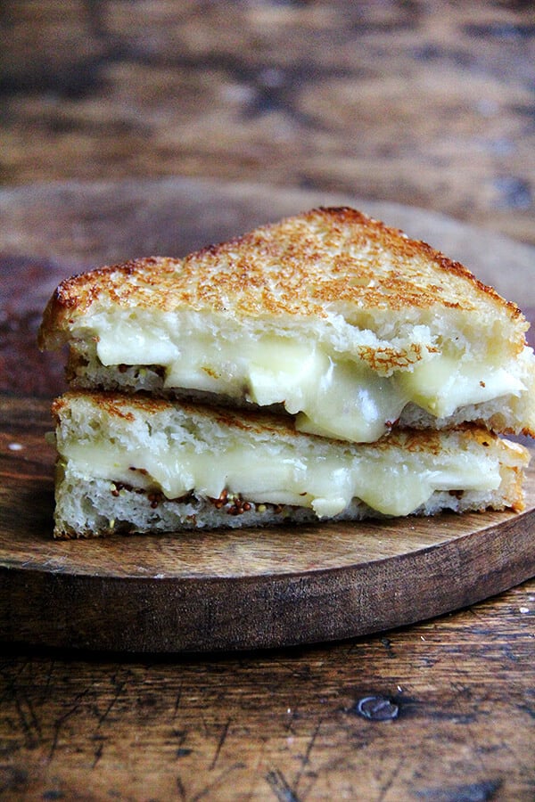 This apple, cheddar, mustard sandwich is easy to whip up, satisfying, and will not last long on any plate. // alexandracooks.com