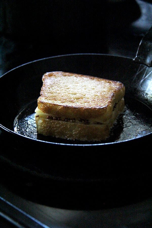 Sheet Pan Grilled Cheese with Apple and Dijon