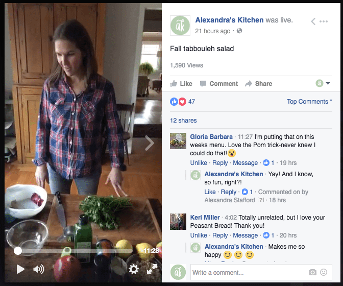 Facebook Live Fall Tabbouleh Salad 