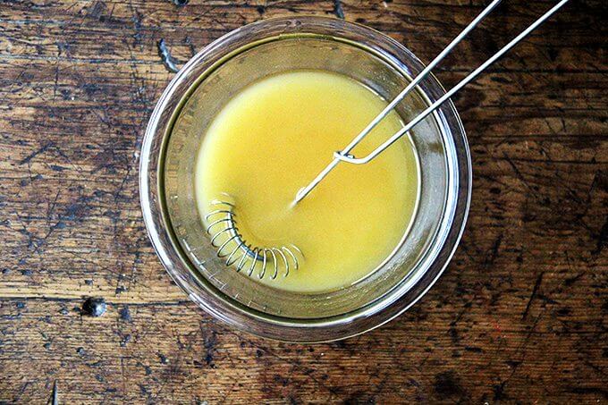 Asian dressing in a bowl. 