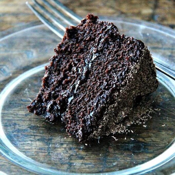 This double chocolate cake is made with buttermilk (magic!), oil (as opposed to butter), lots of cocoa powder, and coffee, if you wish, which intensifies the chocolate flavor. Yum. // alexandracooks.com
