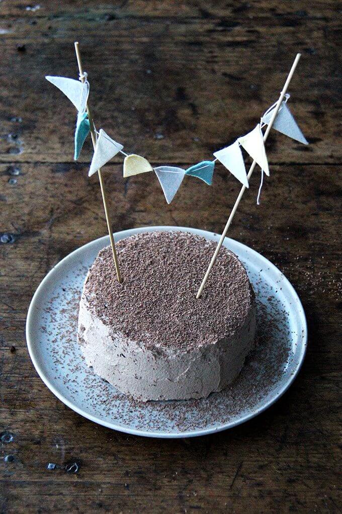 This double chocolate cake is made with buttermilk (magic!), oil (as opposed to butter), lots of cocoa powder, and coffee, if you wish, which intensifies the chocolate flavor. Yum. // alexandracooks.com