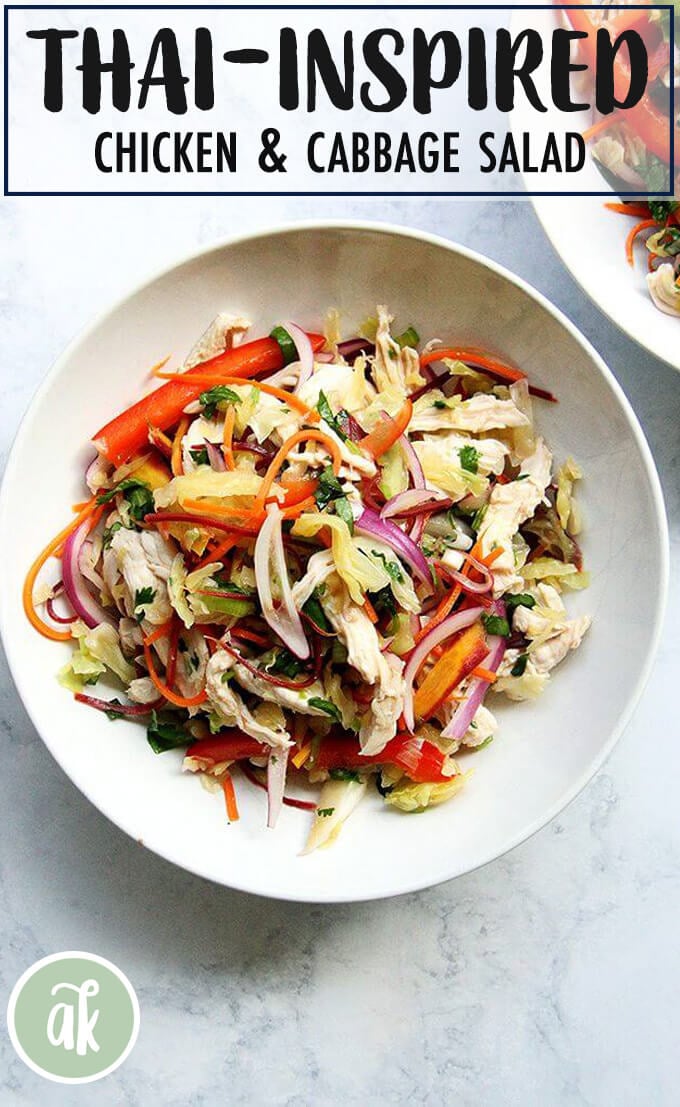Thai Chicken and Cabbage Salad | Alexandra's Kitchen