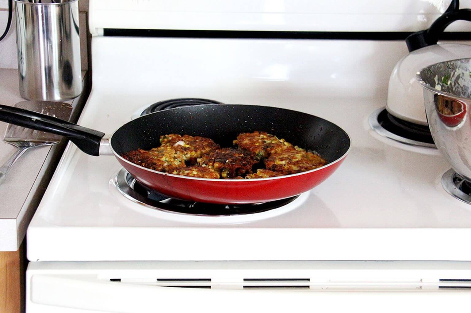 frying the fritters