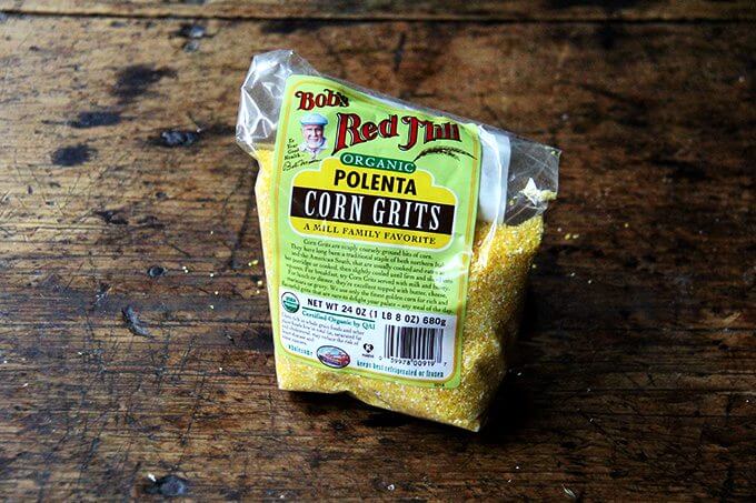 A bag of polenta.