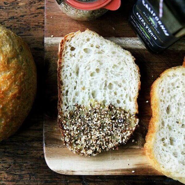 bread with dukkah