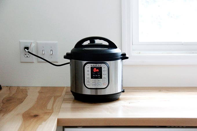 Instant Pot on the counter.