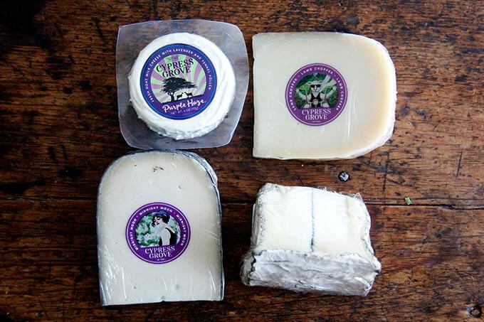 A selection of 4 Cypress Grove Cheeses. 