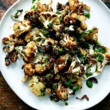 Roasted Cauliflower with Schug &amp; Yogurt Sauce-image