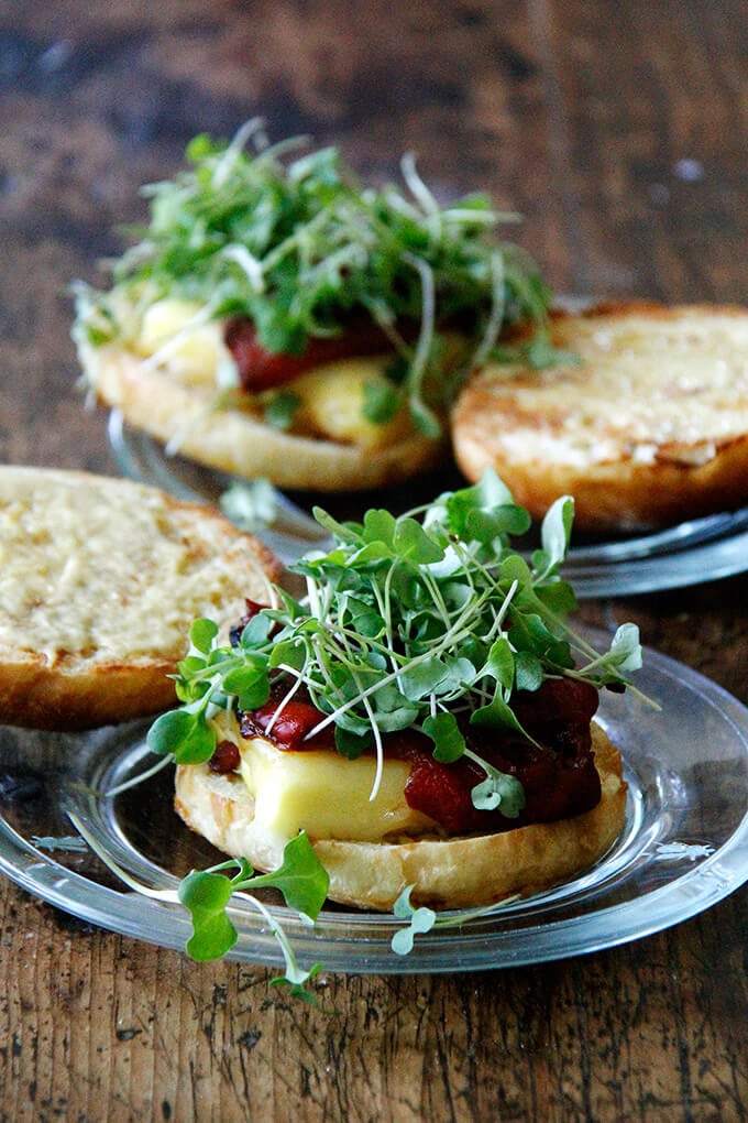 Joanne Chang's famous egg sandwich on brioche bun. 