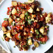 “Magic” Peppers and Salad with Pine Nuts &amp; Capers-image