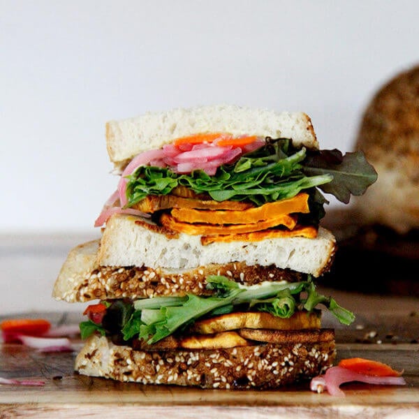 Sweet Potato Sanwich with Pickled Vegetables | Alexandra's Kitchen