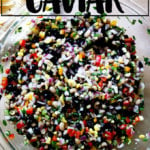 A bowl of Texas Caviar.