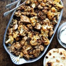 Sheet Pan Chicken and Cauliflower "Shawarma"