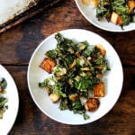 crispy tofu and kale with coconut