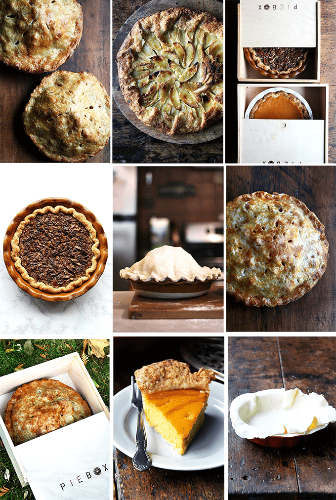 A montage of pies and tarts using a foolproof pie dough recipe. 