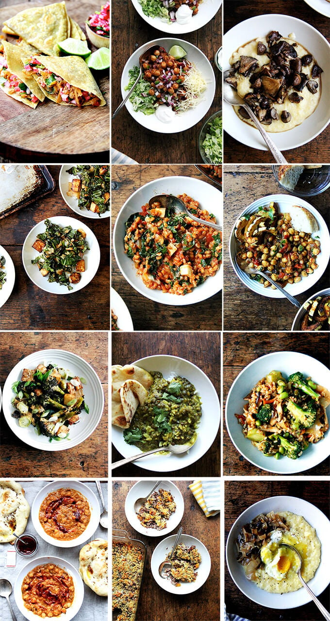 A collection of easy vegetarian recipes to make year-round.