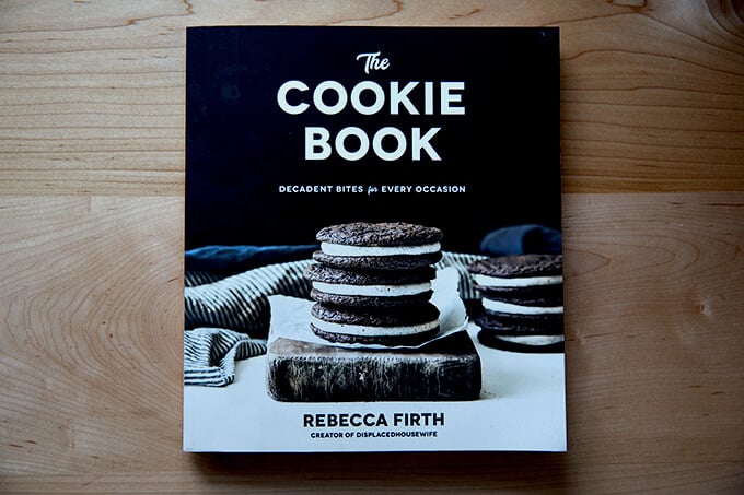 The Cookie Book on a countertop. 